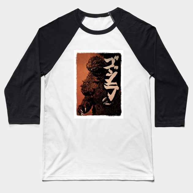 Godzilla Baseball T-Shirt by Area 52